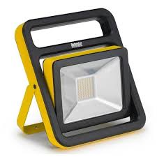 Yellow and black portable LED industrial work light