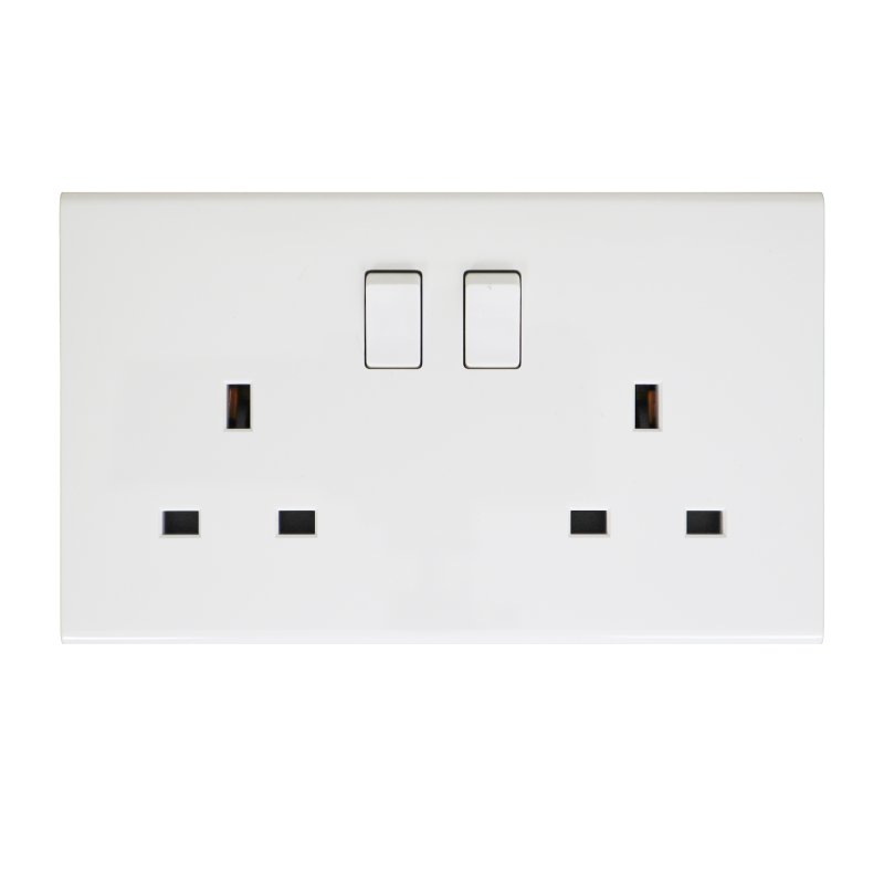 TORONTO 13A 2 GANG SWITCH SOCKET