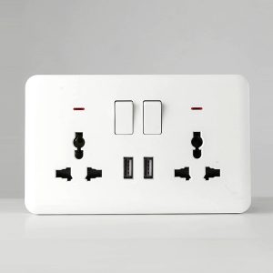 TORONTO 13A 2 GANG MULTI SOCKET